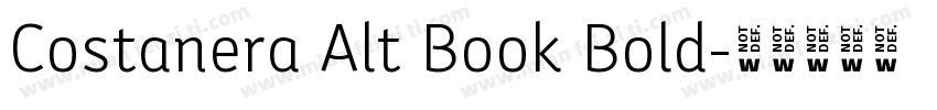 Costanera Alt Book Bold字体转换
